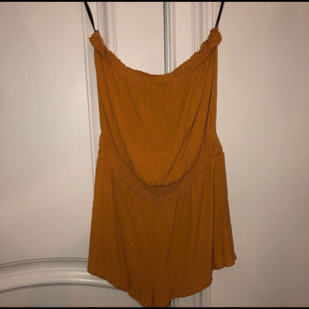 strapless romper